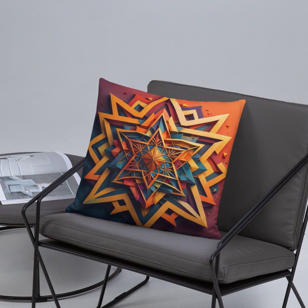 Vibrant Song | Star of David | Pillow Case