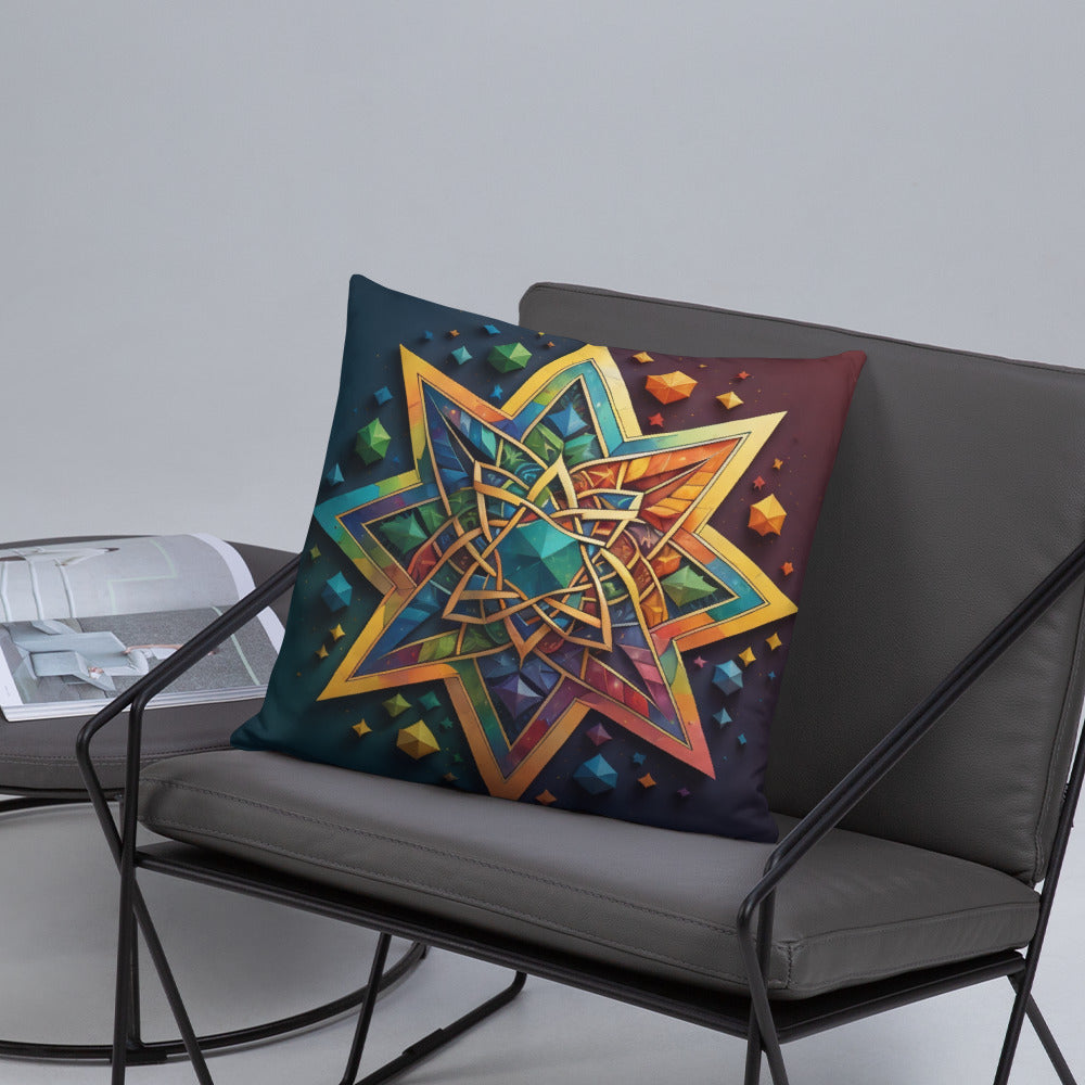 Vibrant Song | Star of David | Pillow Case