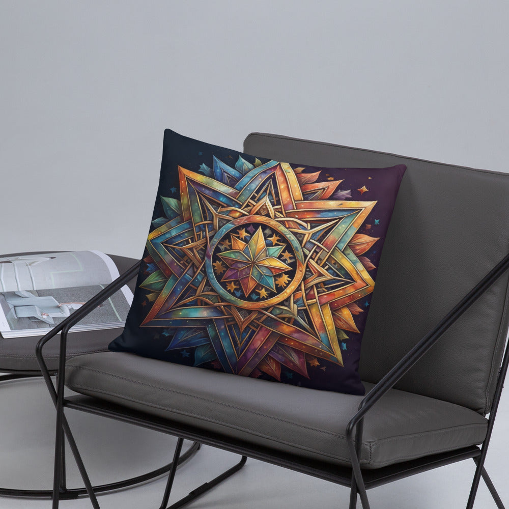Vibrant Song | Star of David | Pillow Case