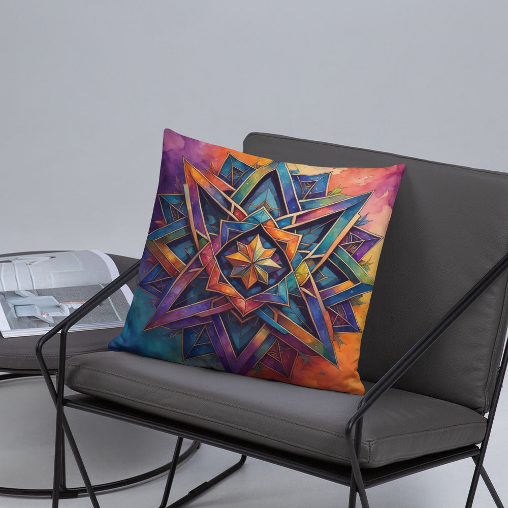 Vibrant Song | Star of David | Pillow Case