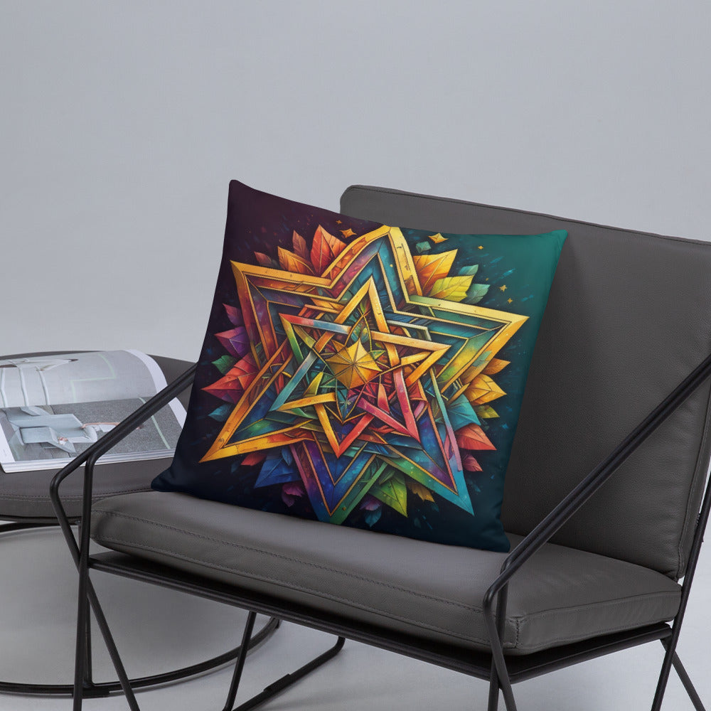 Vibrant Song | Star of David | Pillow Case