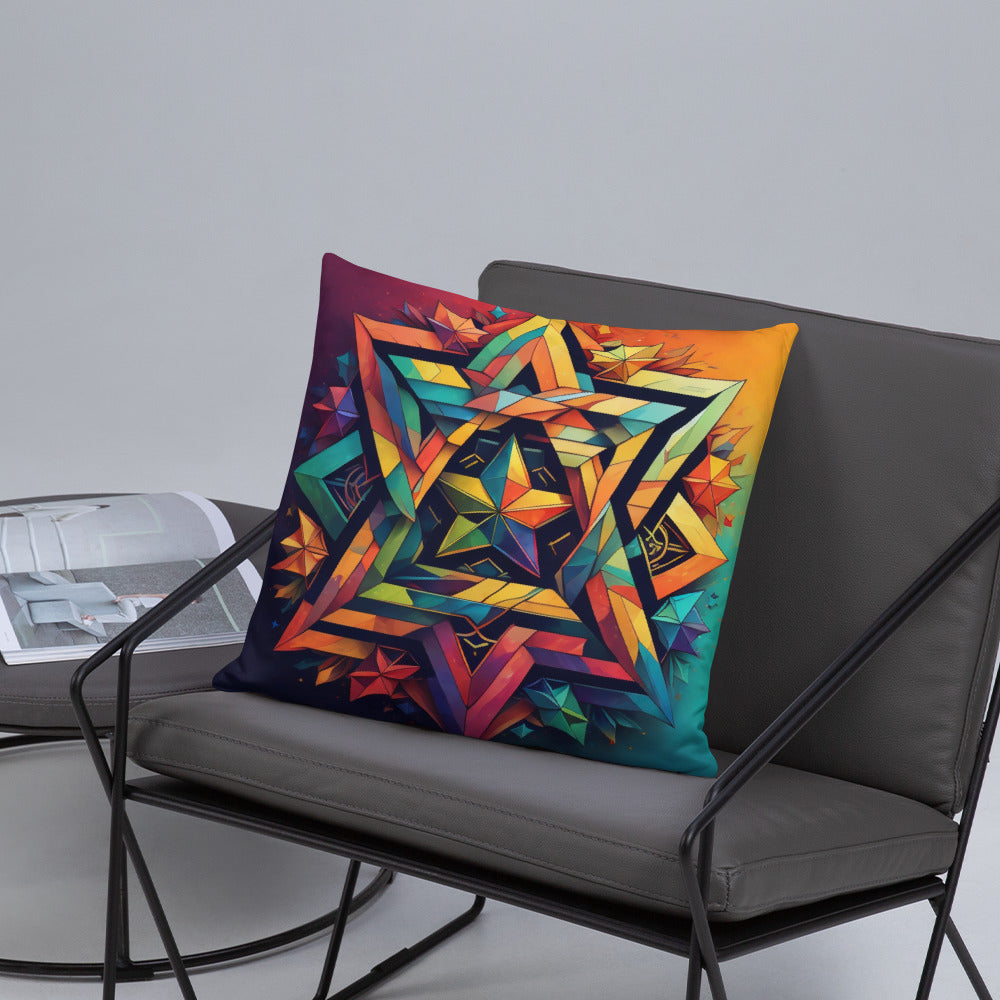 Vibrant Song | Star of David | Pillow Case