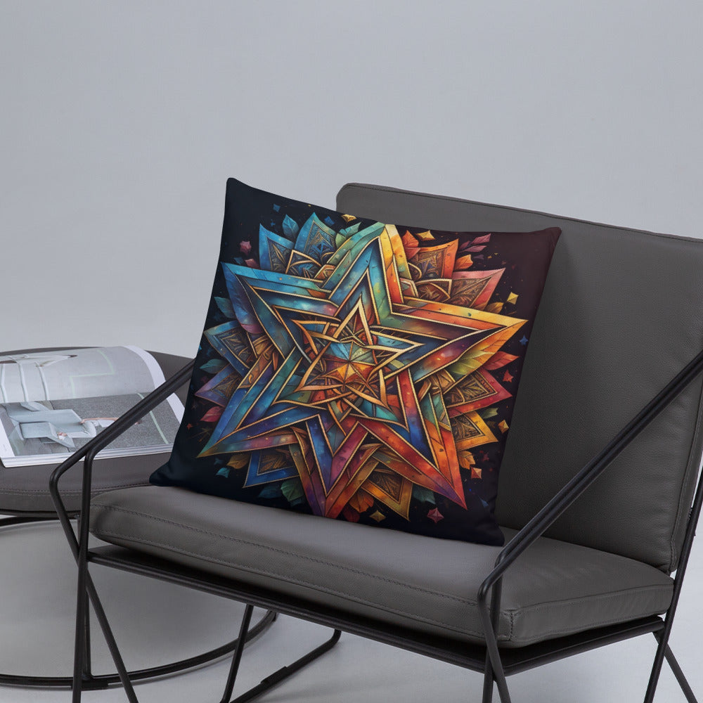 Vibrant Song | Star of David | Pillow Case