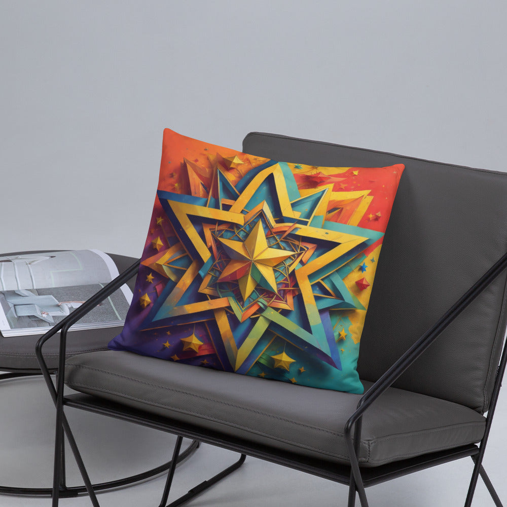 Vibrant Song | Star of David | Pillow Case