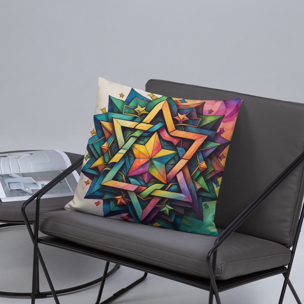 Vibrant Song | Star of David | Pillow Case