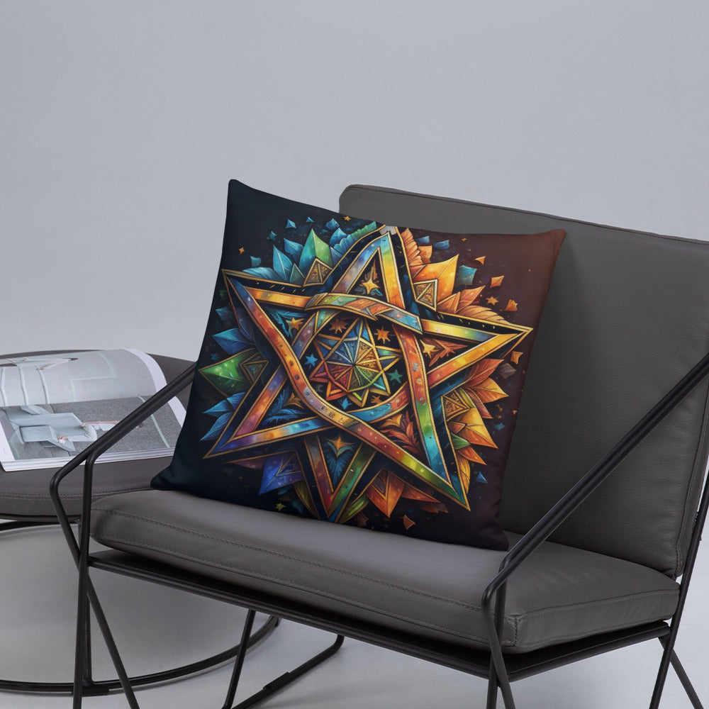 Vibrant Song | Star of David | Pillow Case