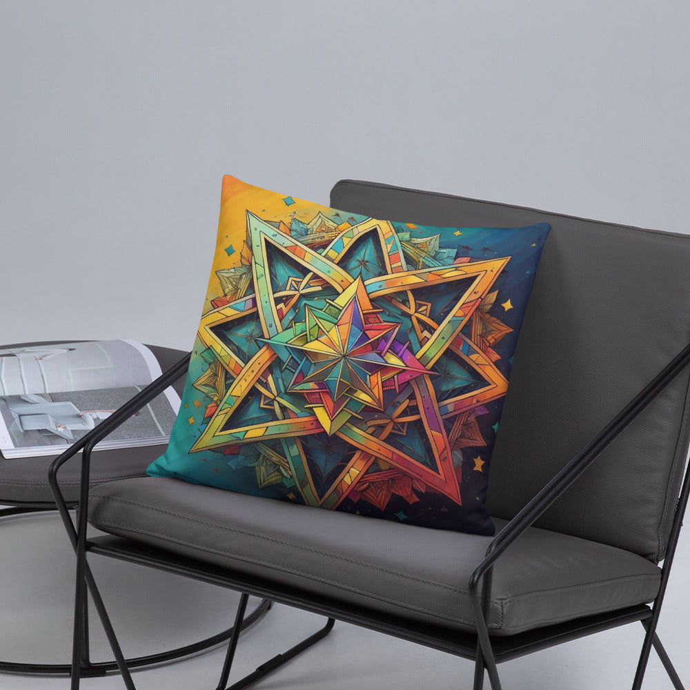 Vibrant Song | Star of David | Pillow Case