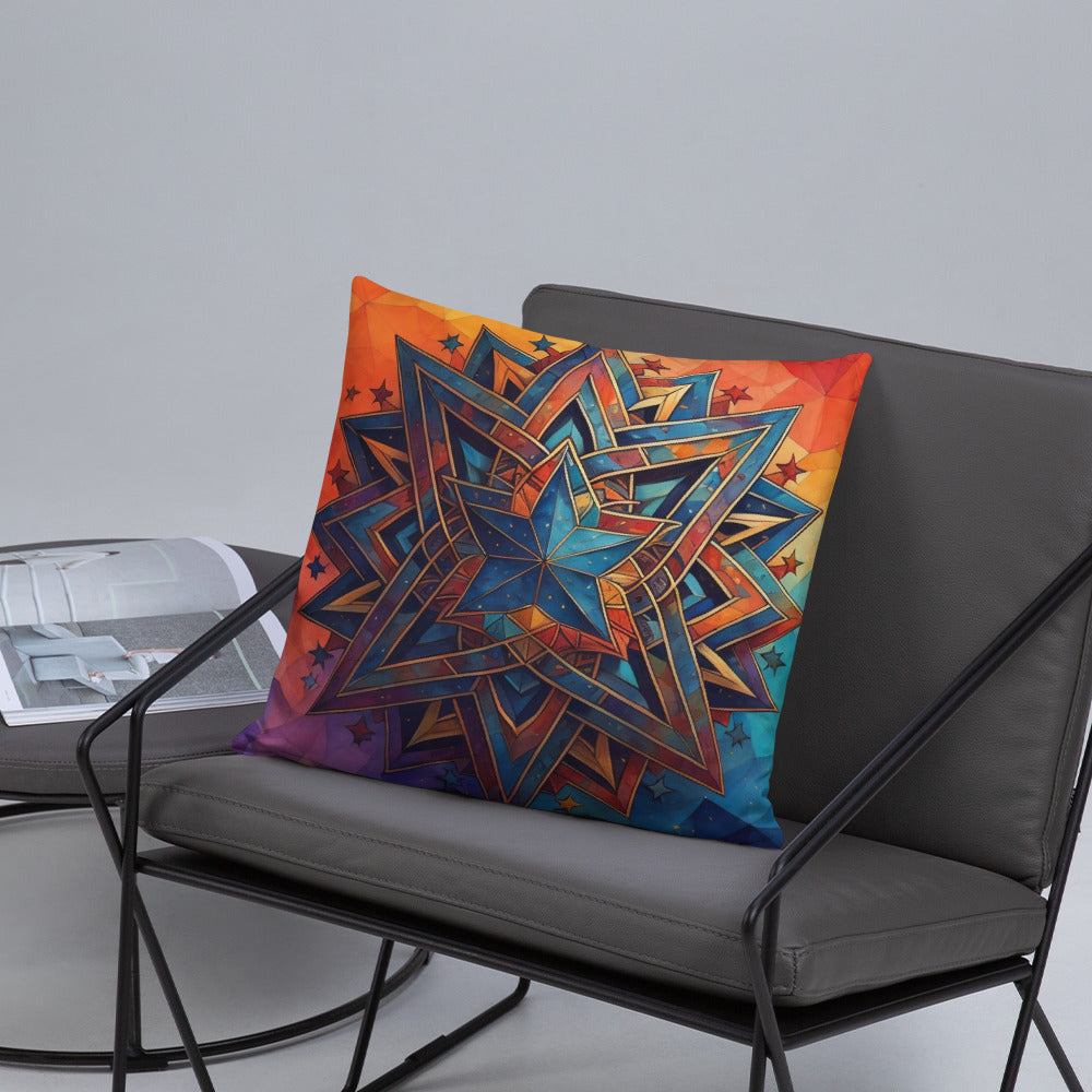 Vibrant Song | Star of David | Pillow Case