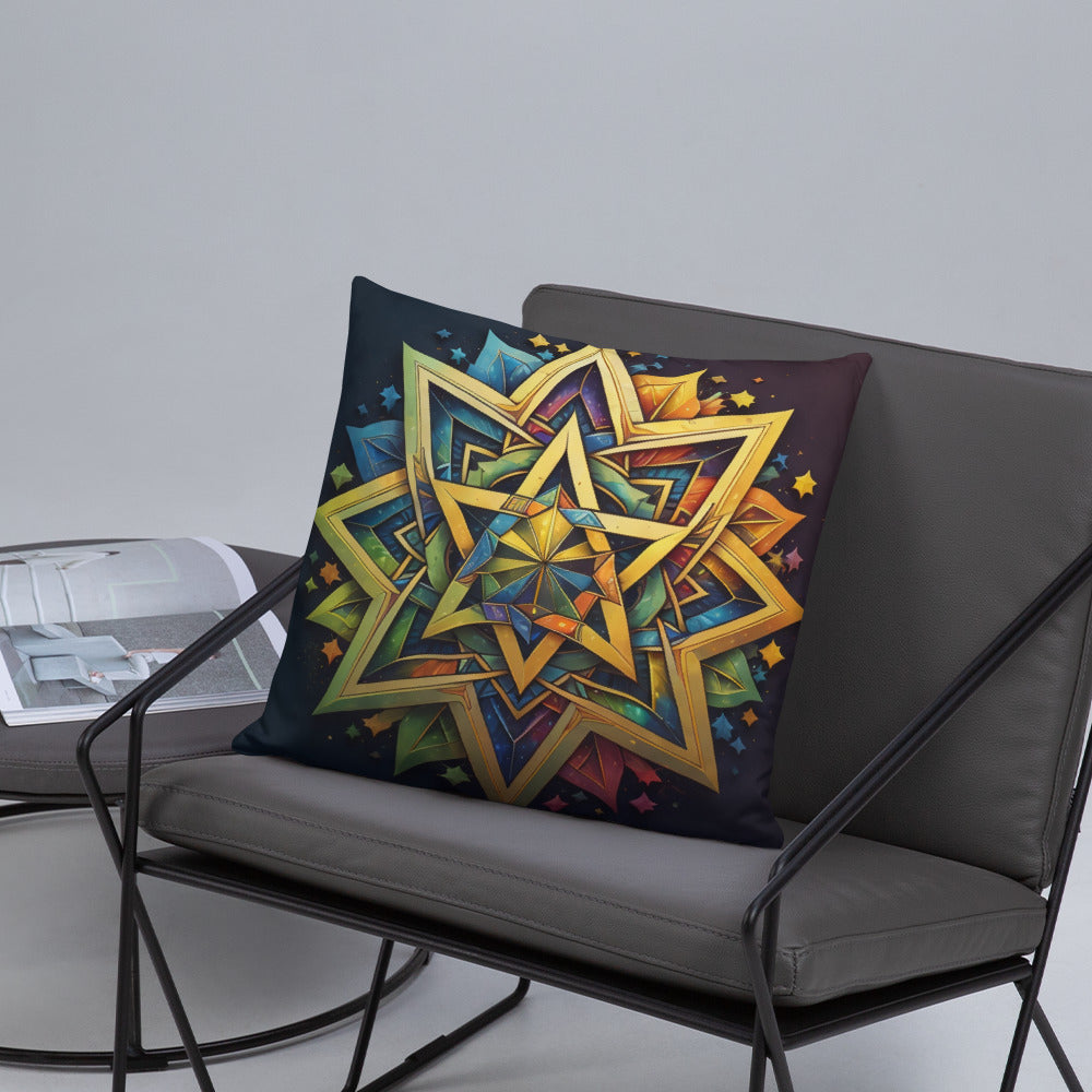 Vibrant Song | Star of David | Pillow Case