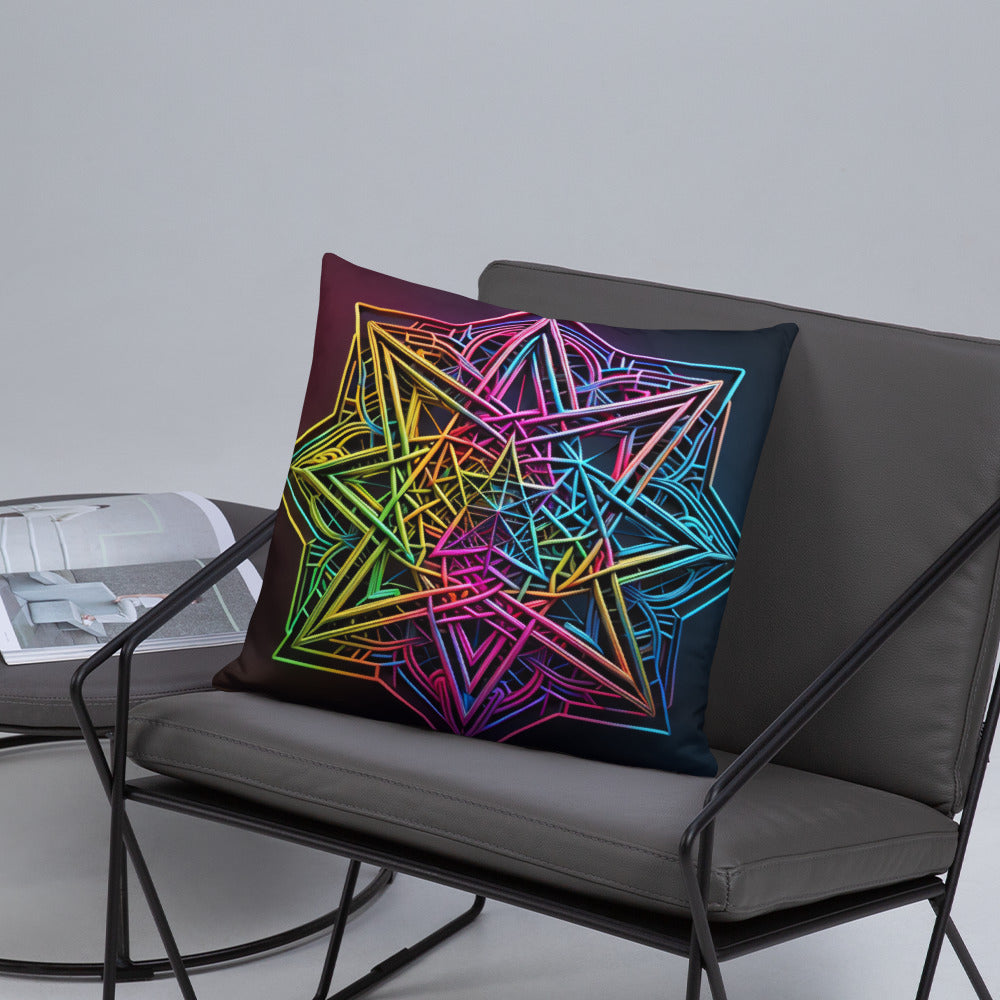 Futuristic Shine | Star of David | Pillow Case
