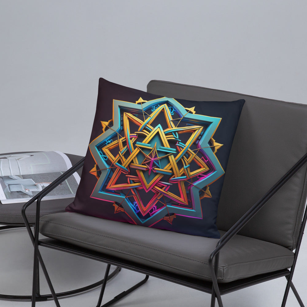 Futuristic Shine | Star of David | Pillow Case