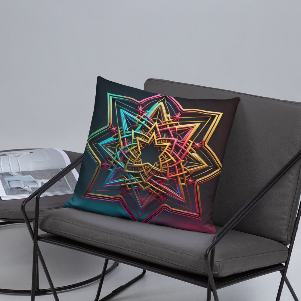 Futuristic Shine | Star of David | Pillow Case