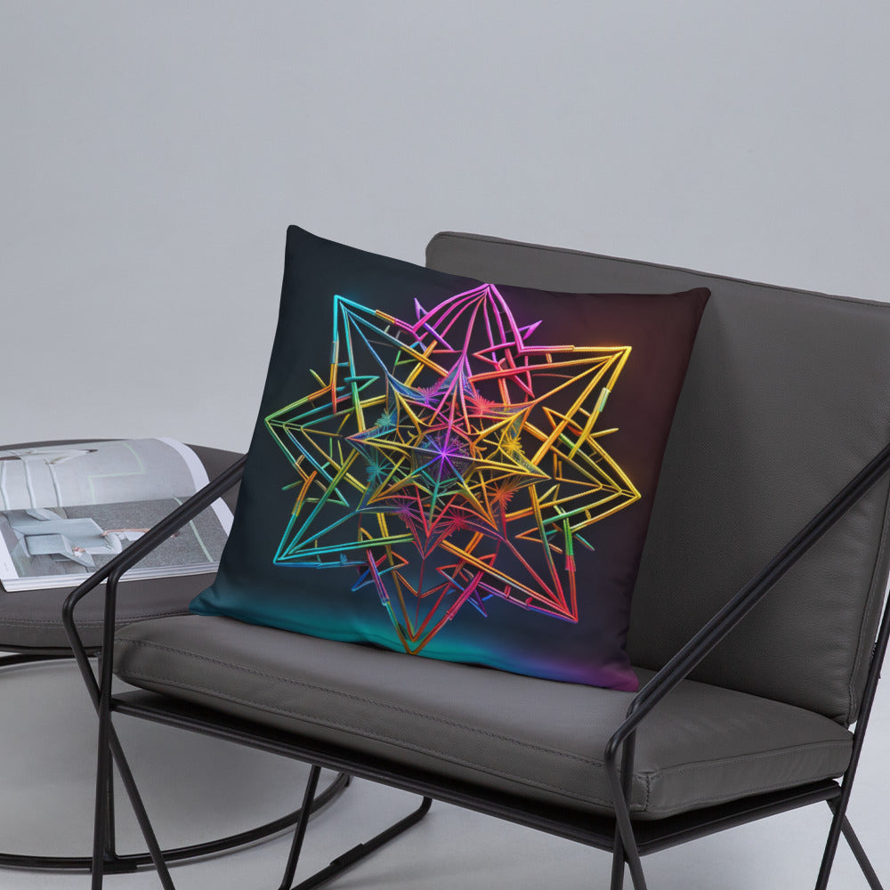 Futuristic Shine | Star of David | Pillow Case