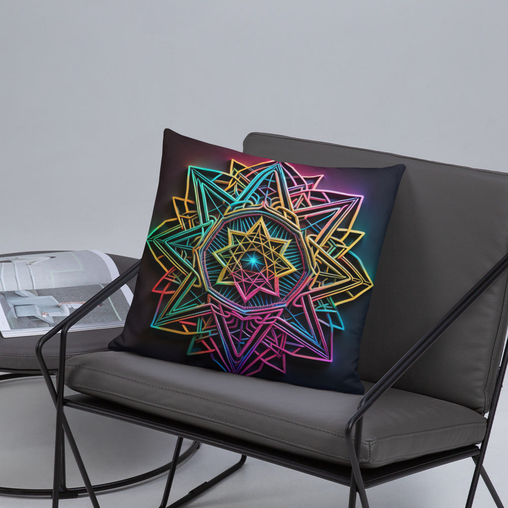 Futuristic Shine | Star of David | Pillow Case