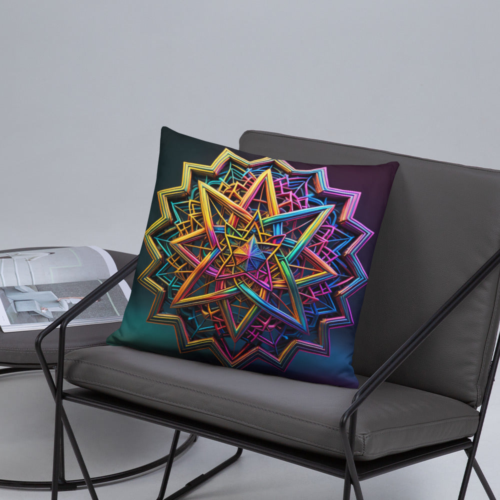 Futuristic Shine | Star of David | Pillow Case