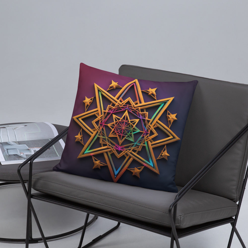 Futuristic Shine | Star of David | Pillow Case