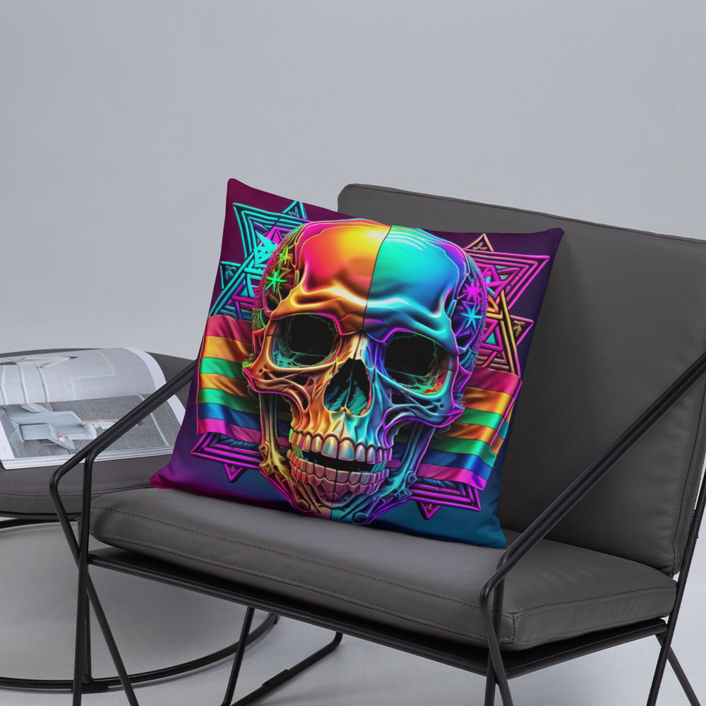 Cromo Skull | Star of David | Pillow Case