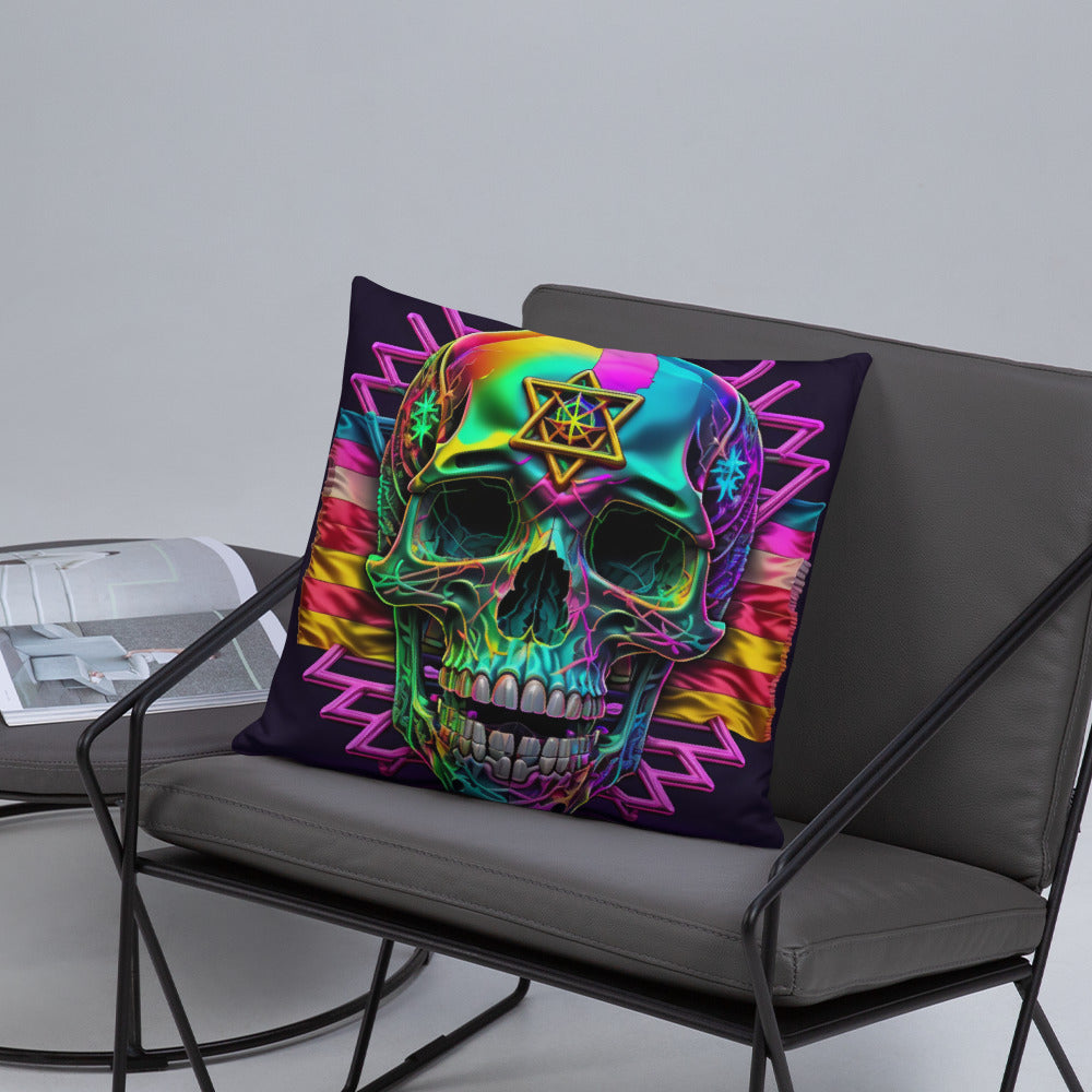 Cromo Skull | Star of David | Pillow Case