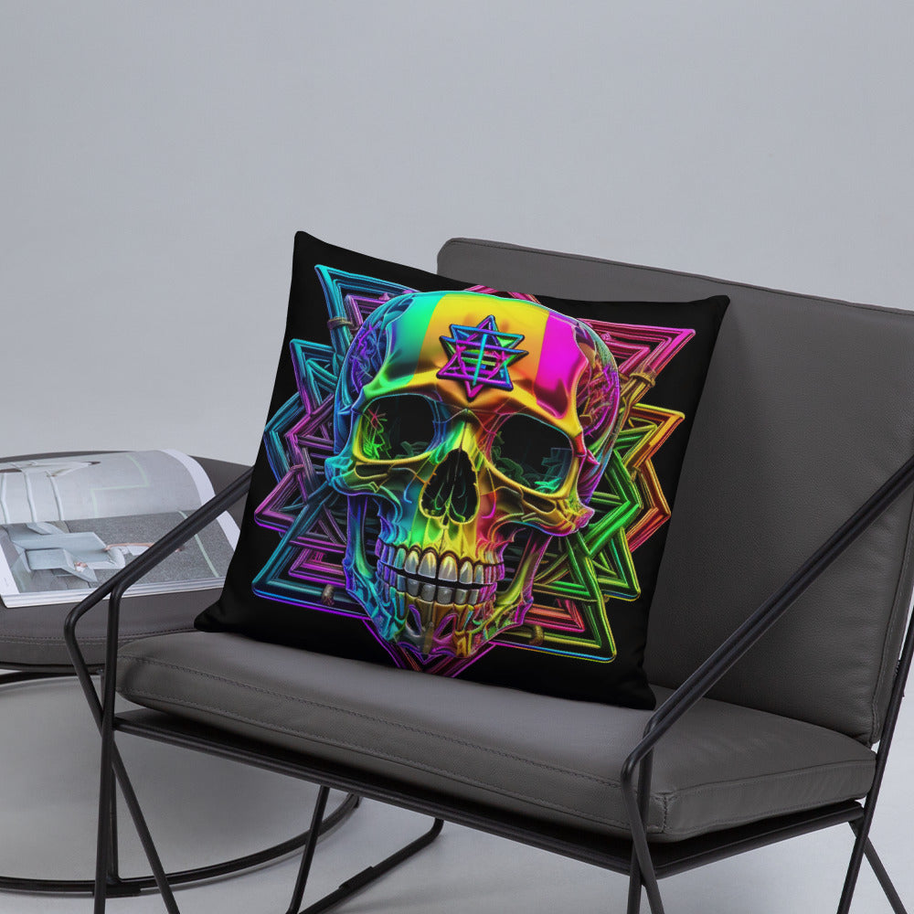 Cromo Skull | Star of David | Pillow Case