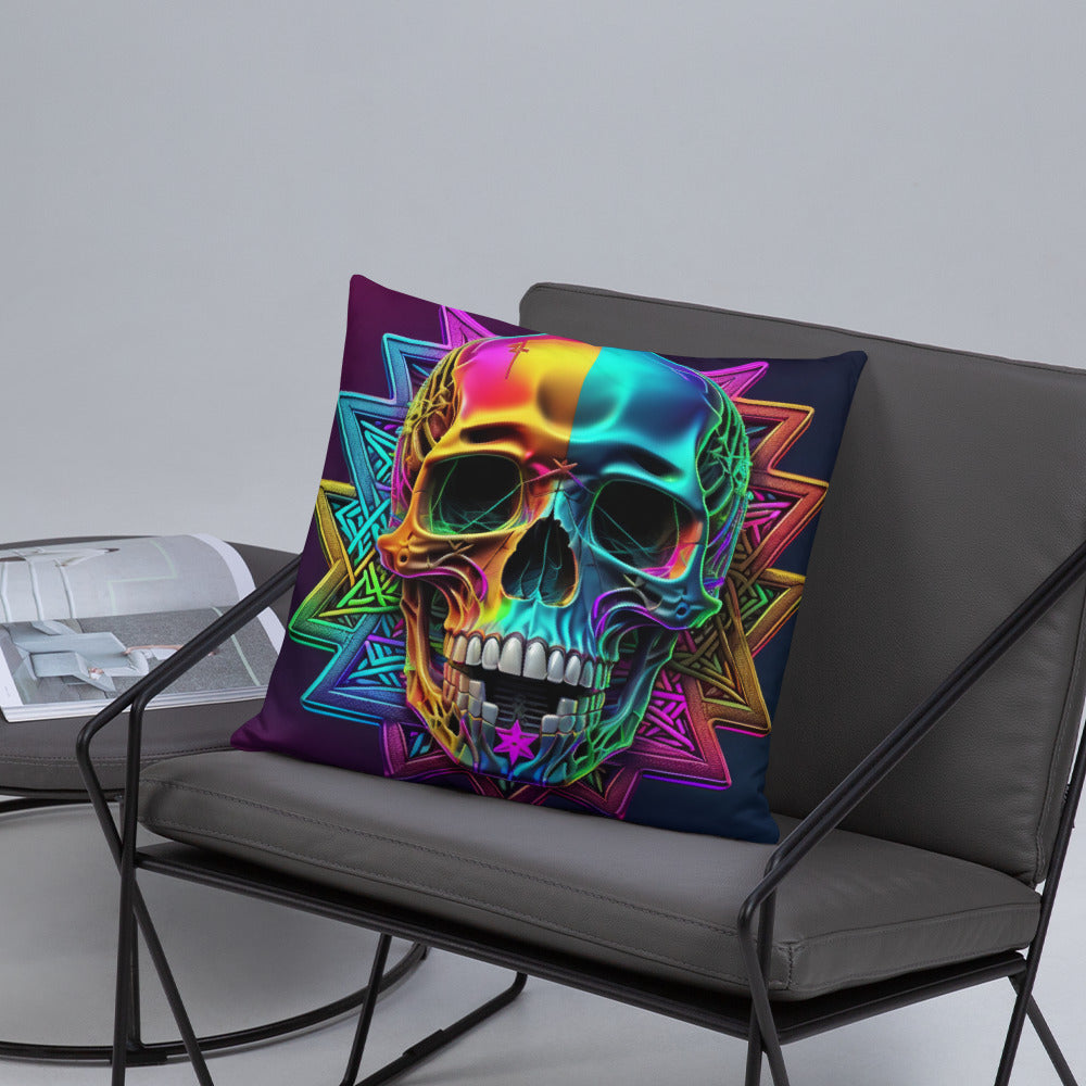 Cromo Skull | Star of David | Pillow Case