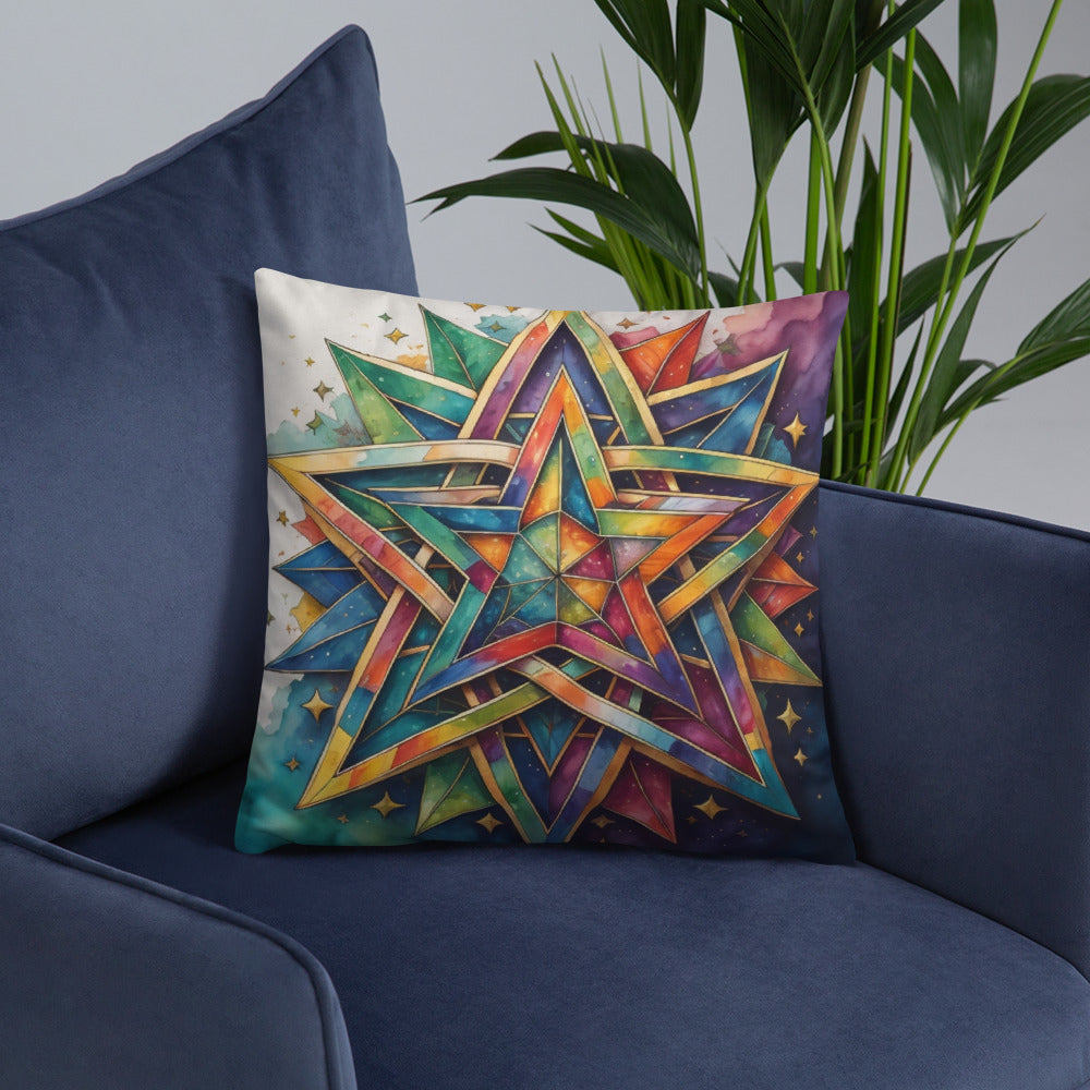 Vibrant Song | Star of David | Pillow Case