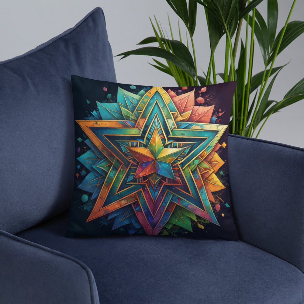 Vibrant Song | Star of David | Pillow Case
