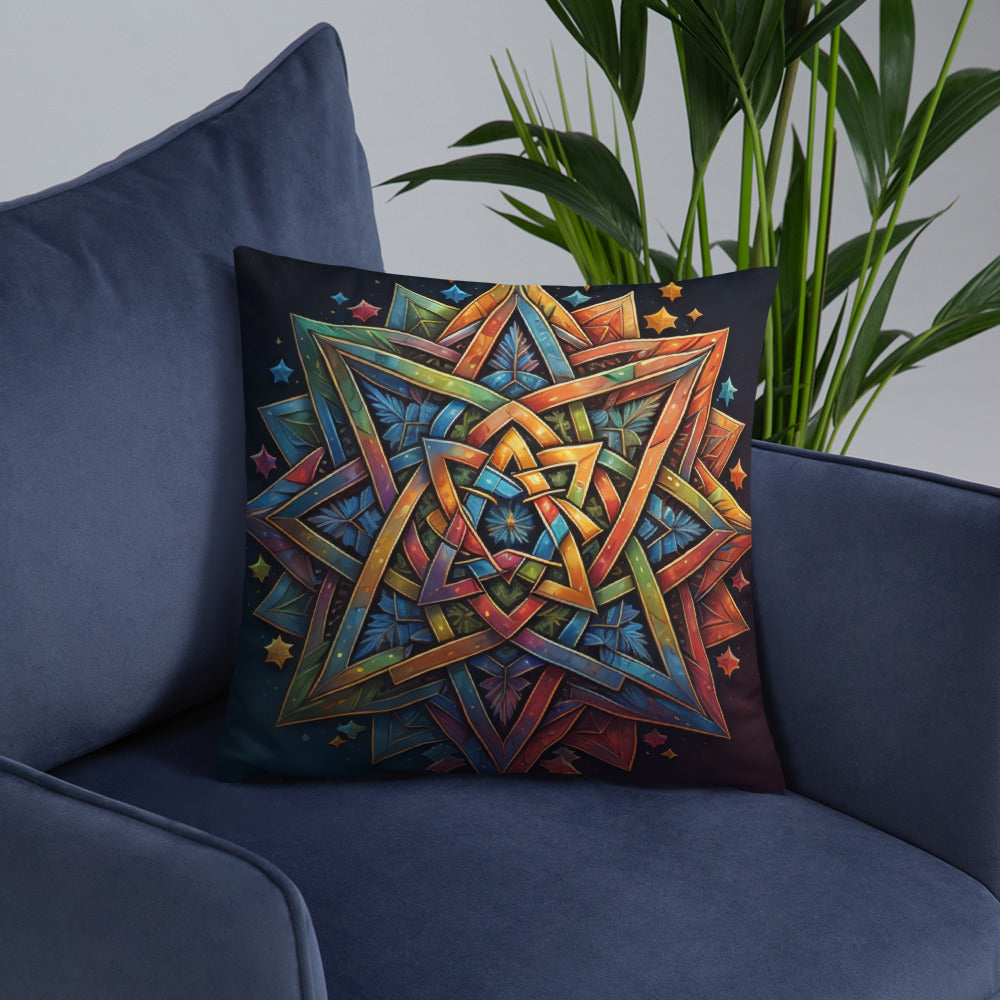 Vibrant Song | Star of David | Pillow Case