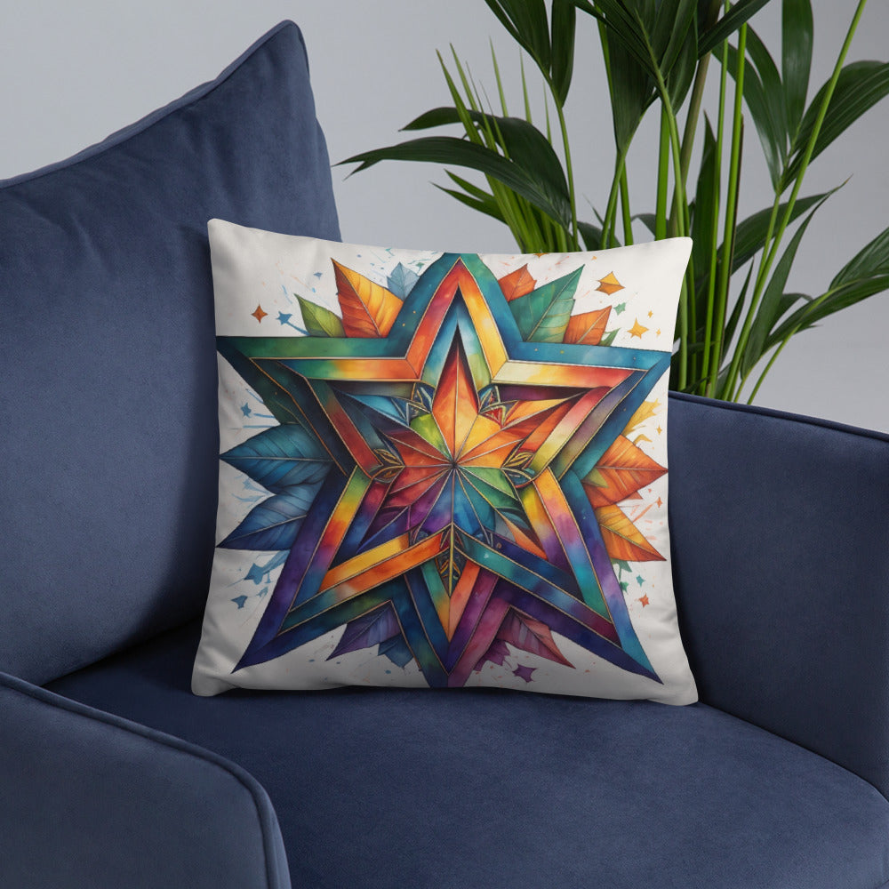 Vibrant Song | Star of David | Pillow Case