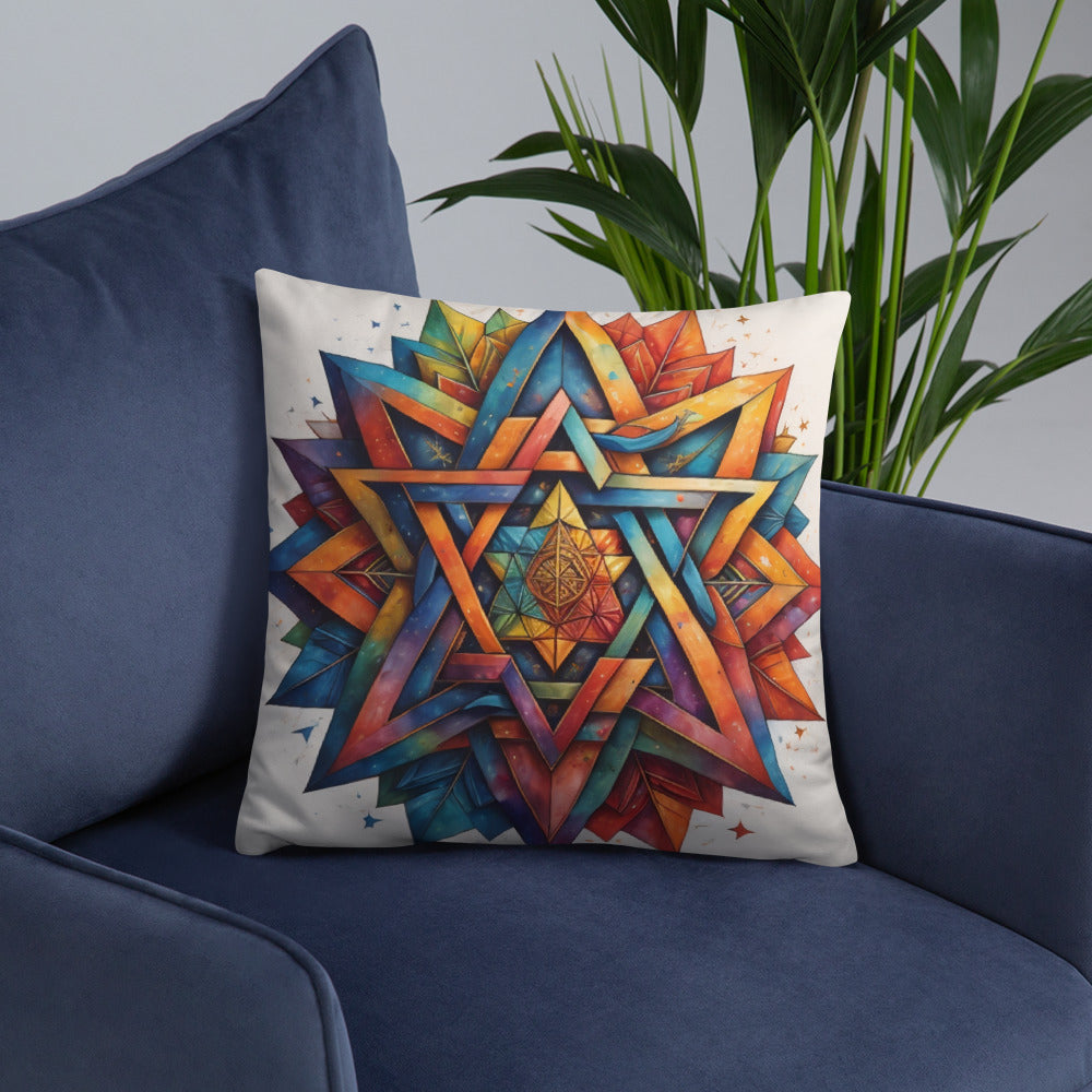 Vibrant Song | Star of David | Pillow Case