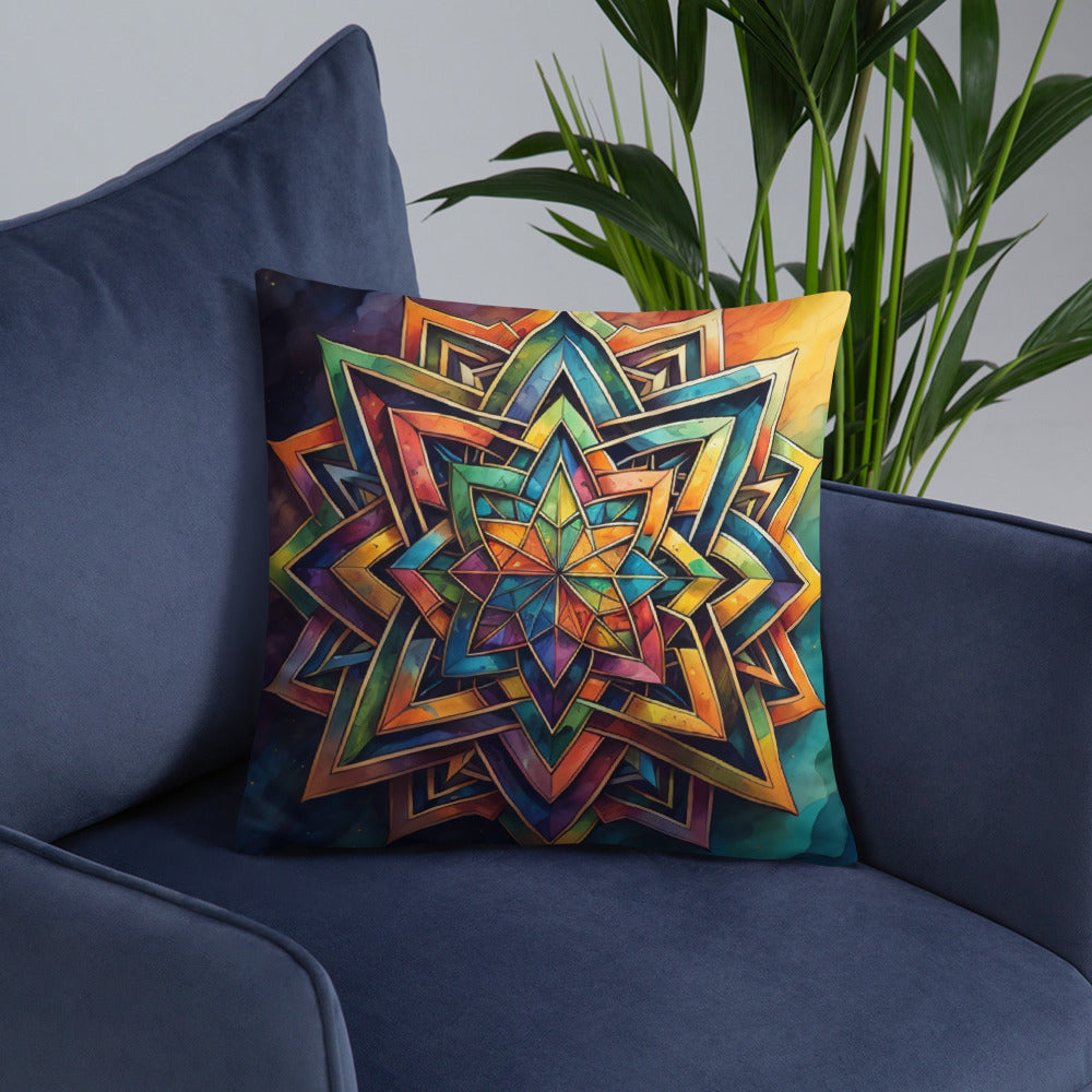 Vibrant Song | Star of David | Pillow Case