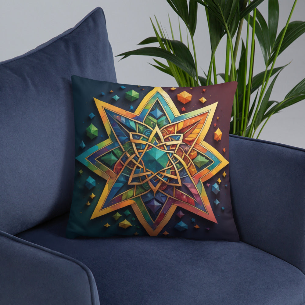 Vibrant Song | Star of David | Pillow Case