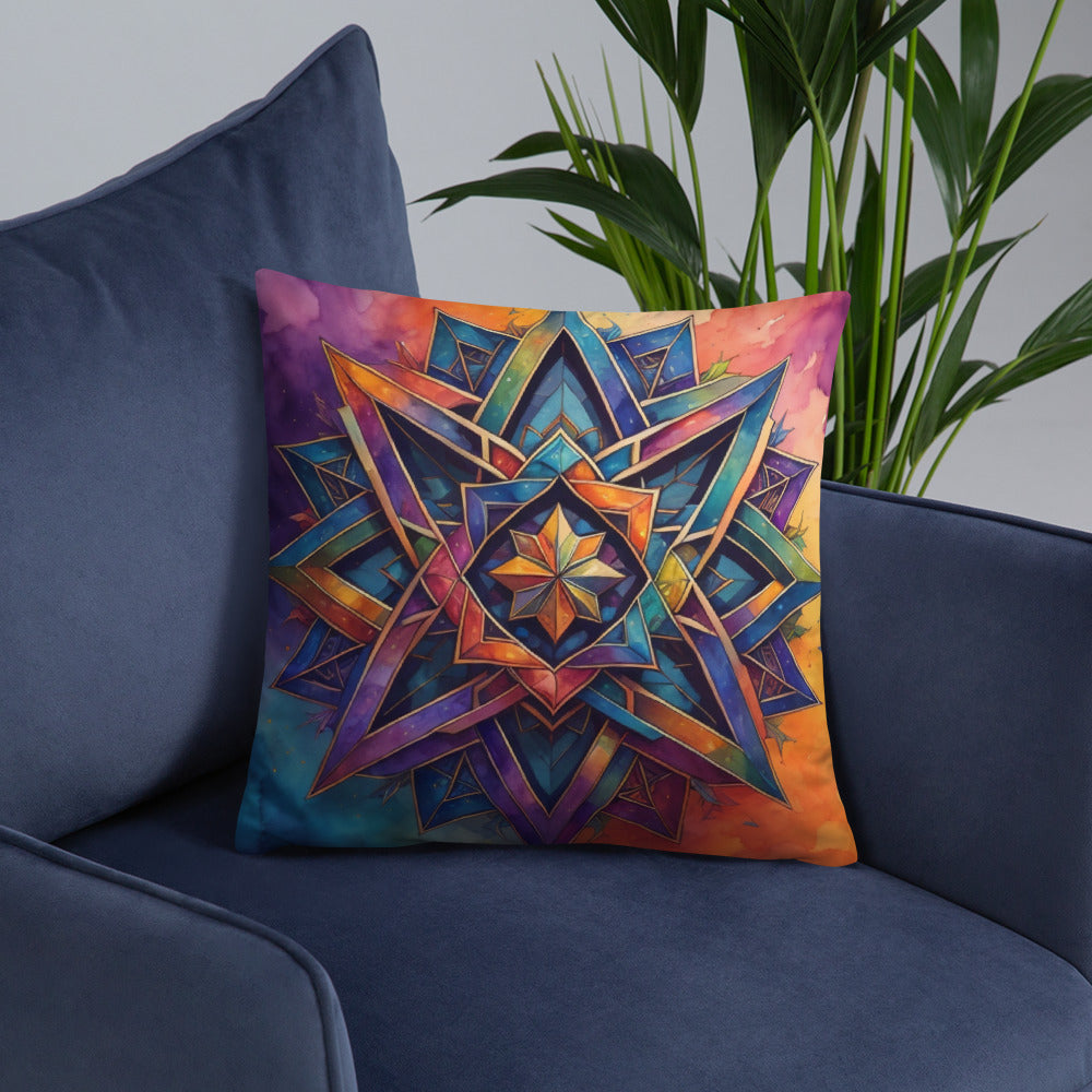 Vibrant Song | Star of David | Pillow Case
