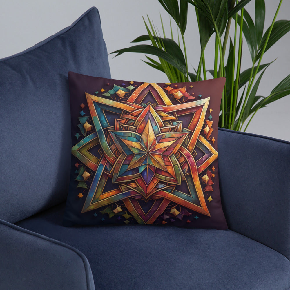 Vibrant Song | Star of David | Pillow Case