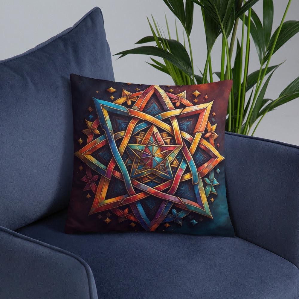 Vibrant Song | Star of David | Pillow Case