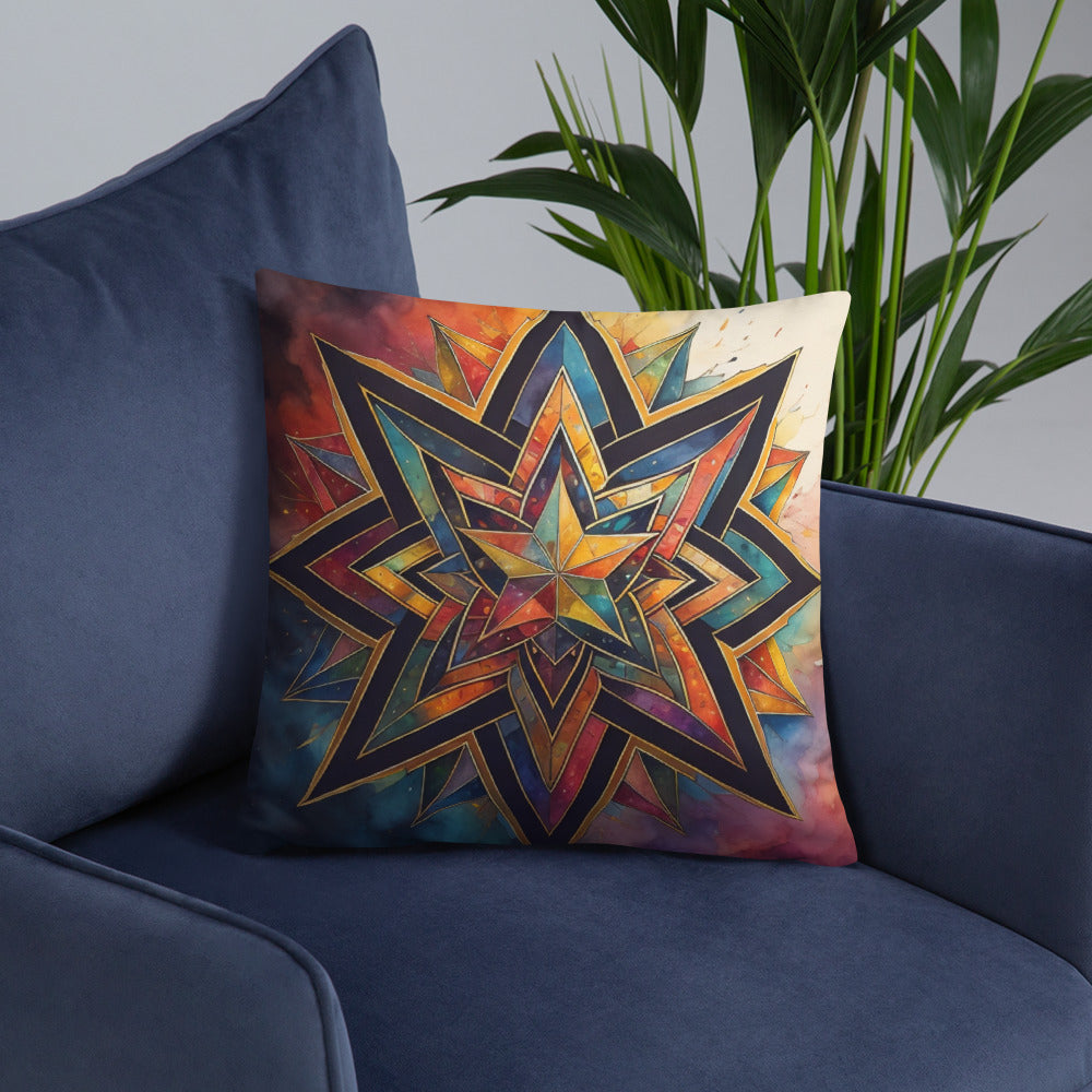 Vibrant Song | Star of David | Pillow Case