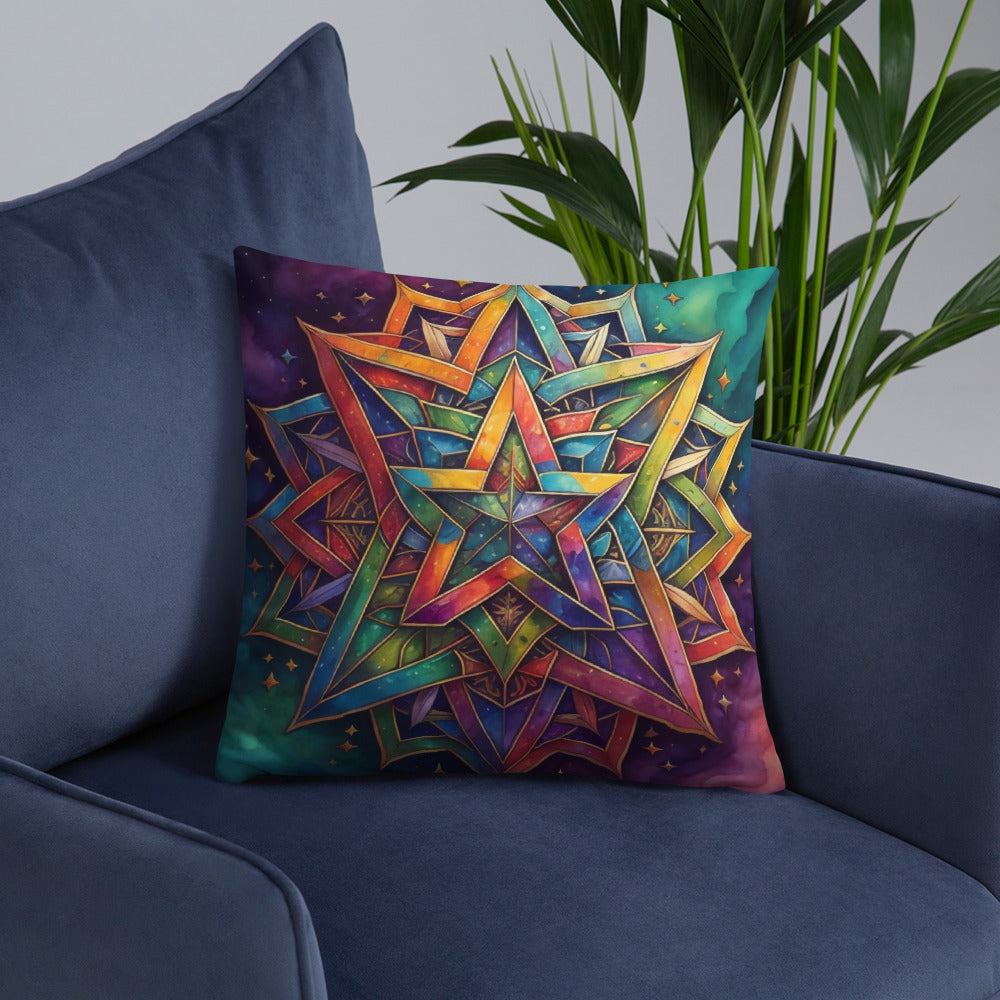 Vibrant Song | Star of David | Pillow Case
