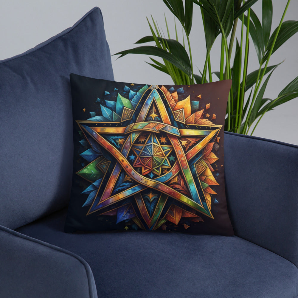Vibrant Song | Star of David | Pillow Case