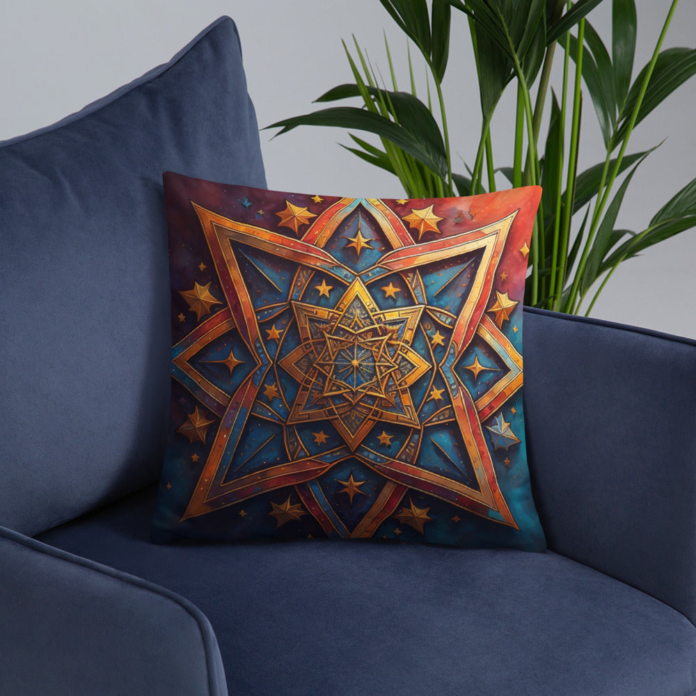 Vibrant Song | Star of David | Pillow Case