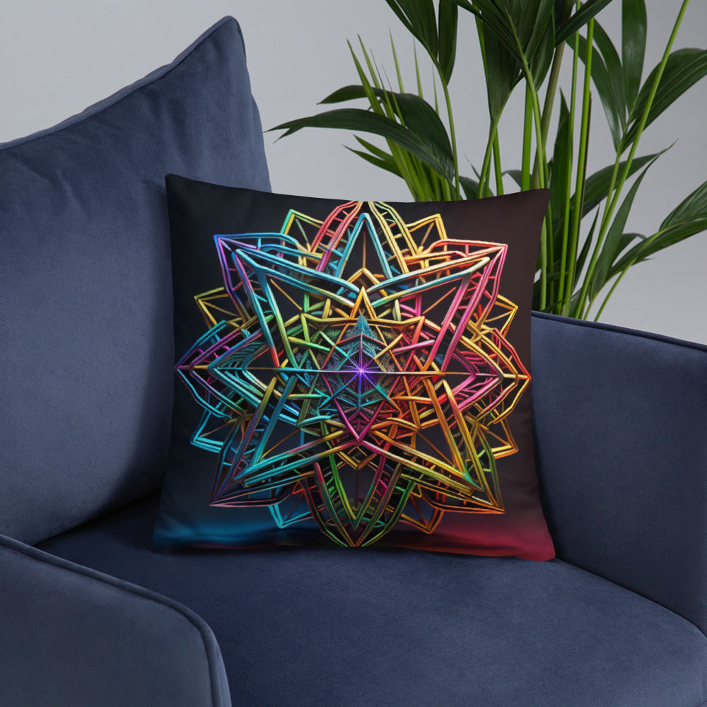 Futuristic Shine | Star of David | Pillow Case