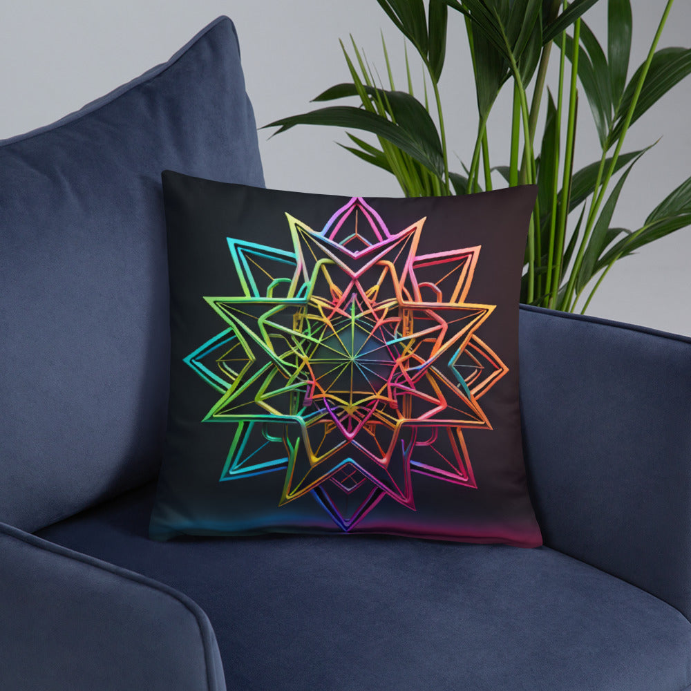 Futuristic Shine | Star of David | Pillow Case