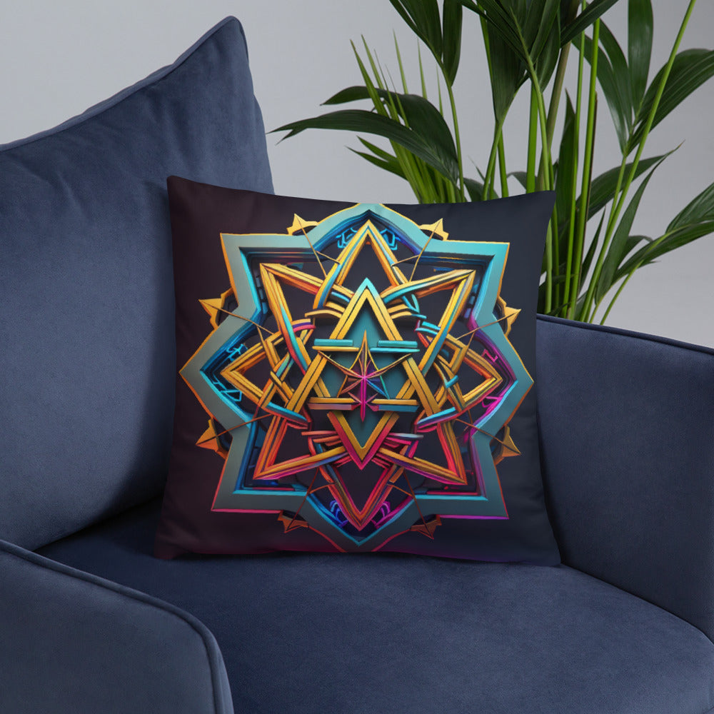 Futuristic Shine | Star of David | Pillow Case