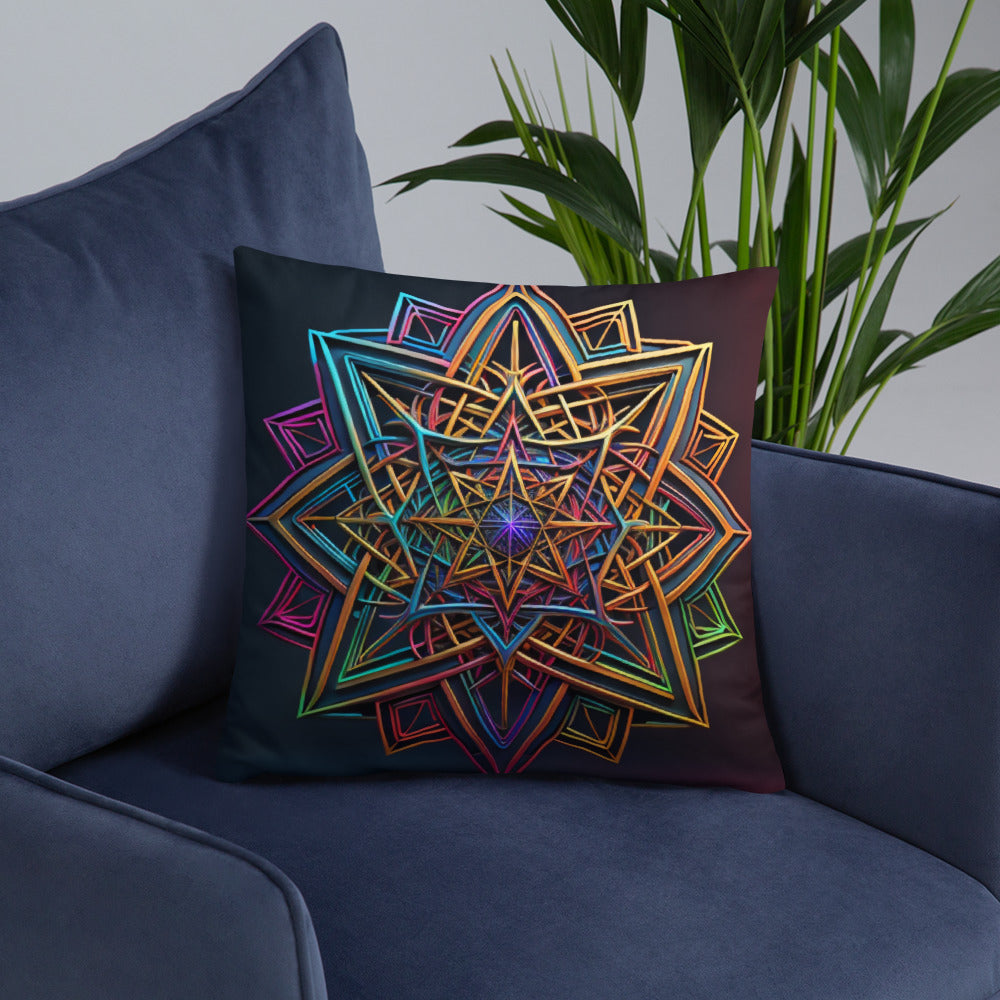Futuristic Shine | Star of David | Pillow Case