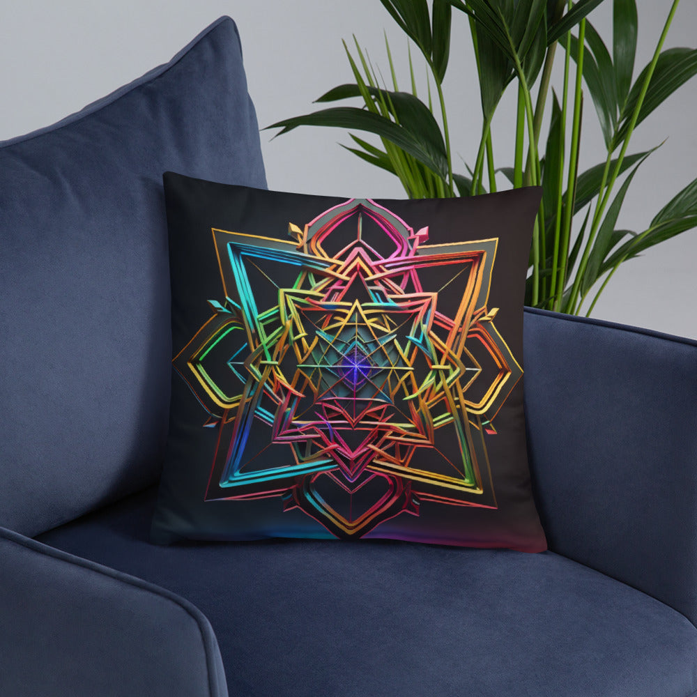 Futuristic Shine | Star of David | Pillow Case