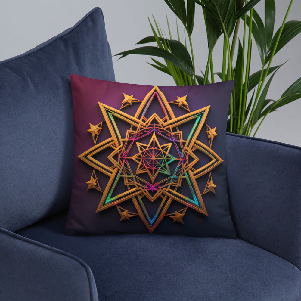 Futuristic Shine | Star of David | Pillow Case