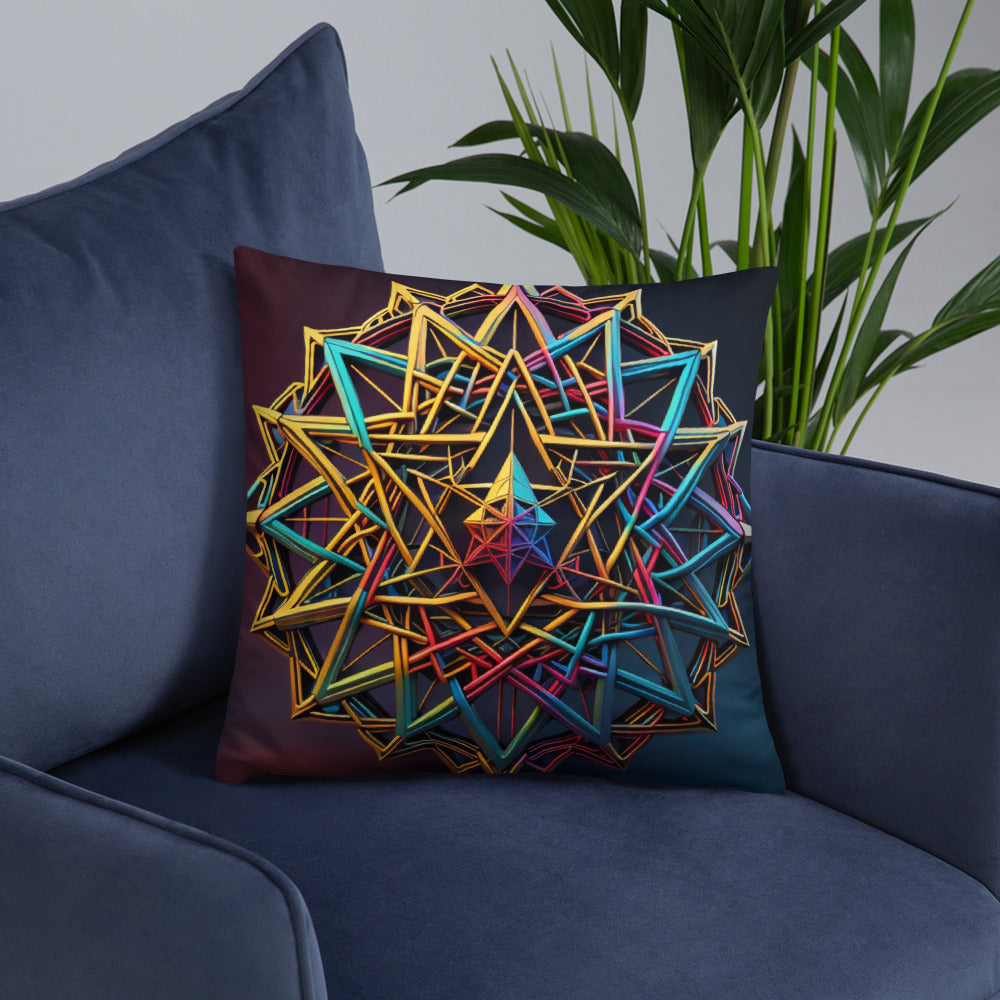 Futuristic Shine | Star of David | Pillow Case