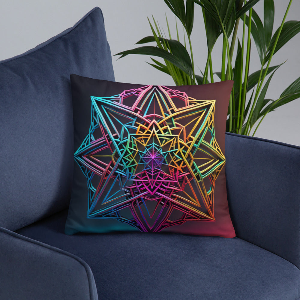 Futuristic Shine | Star of David | Pillow Case