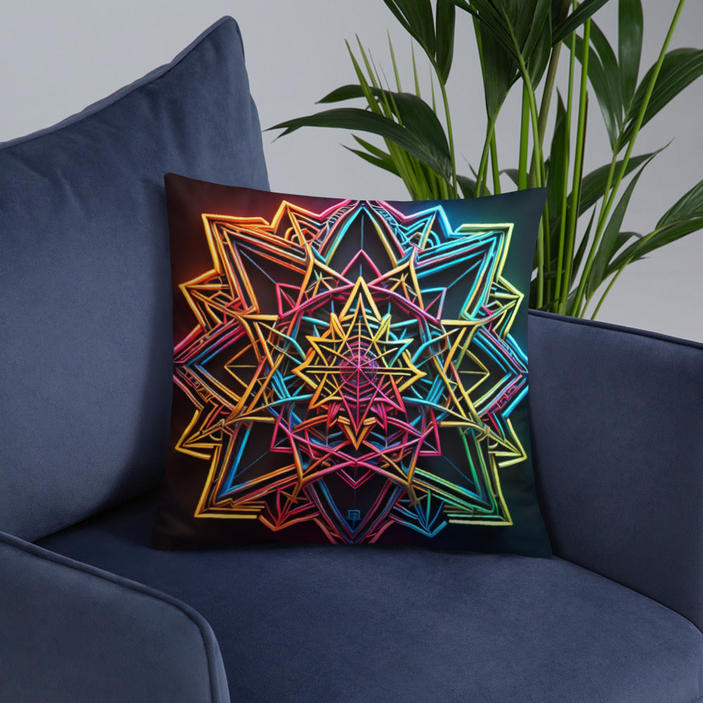 Futuristic Shine | Star of David | Pillow Case