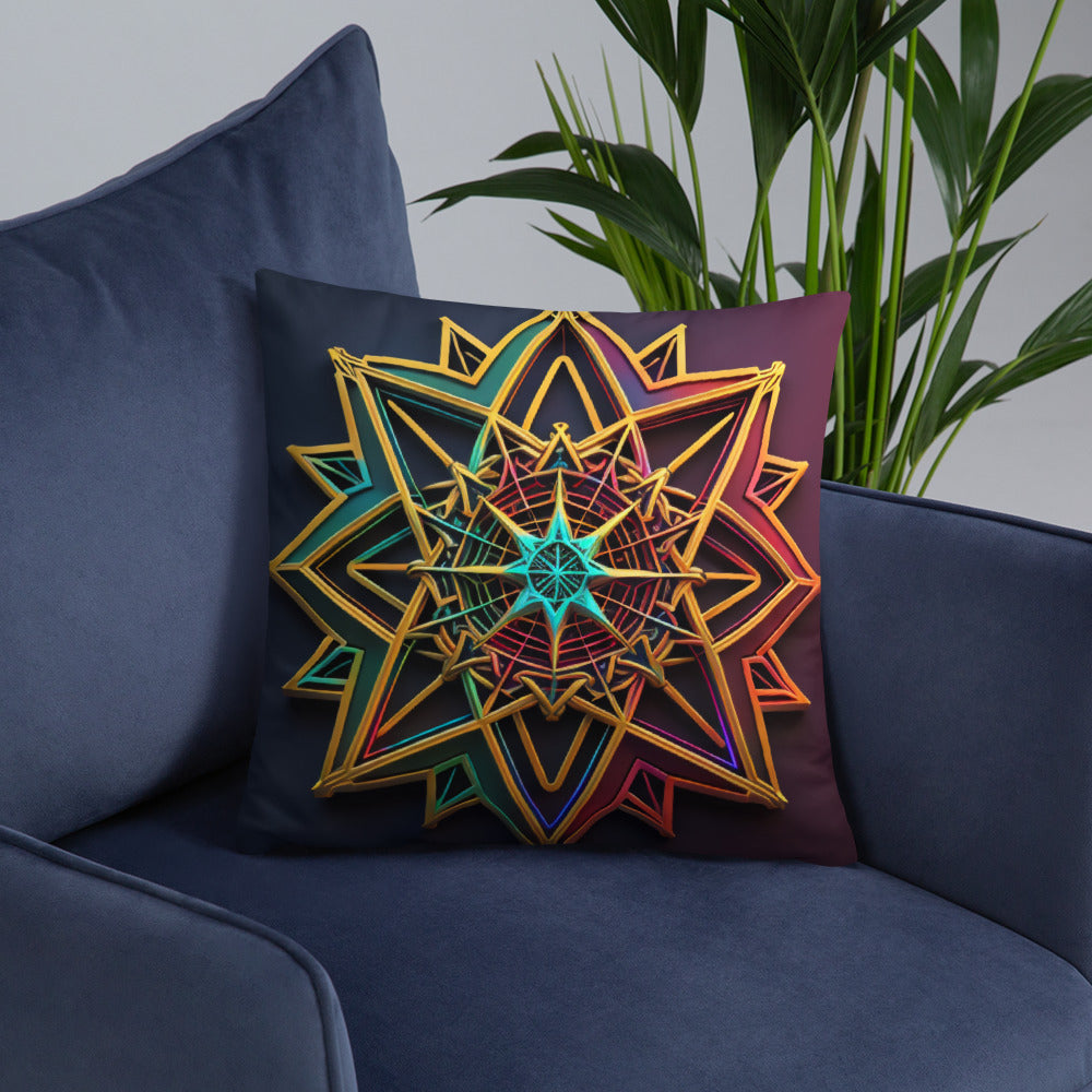 Futuristic Shine | Star of David | Pillow Case