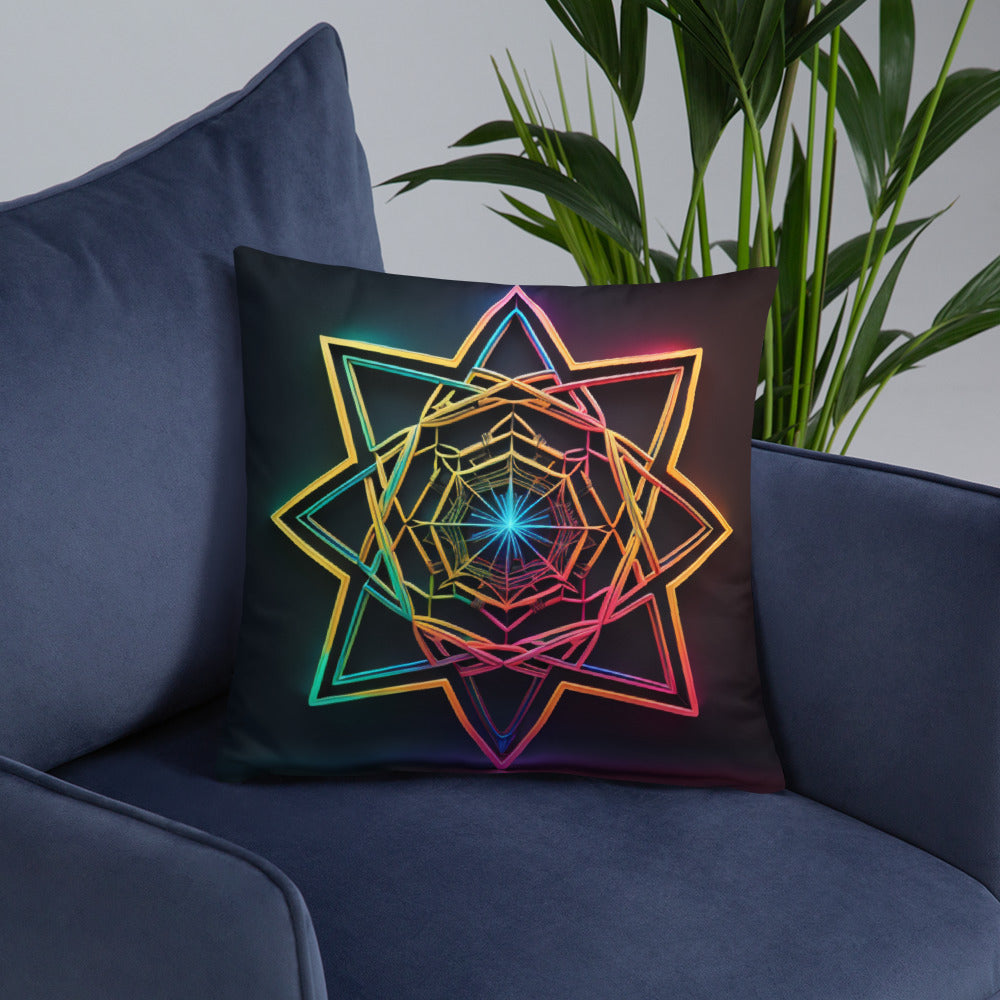 Futuristic Shine | Star of David | Pillow Case