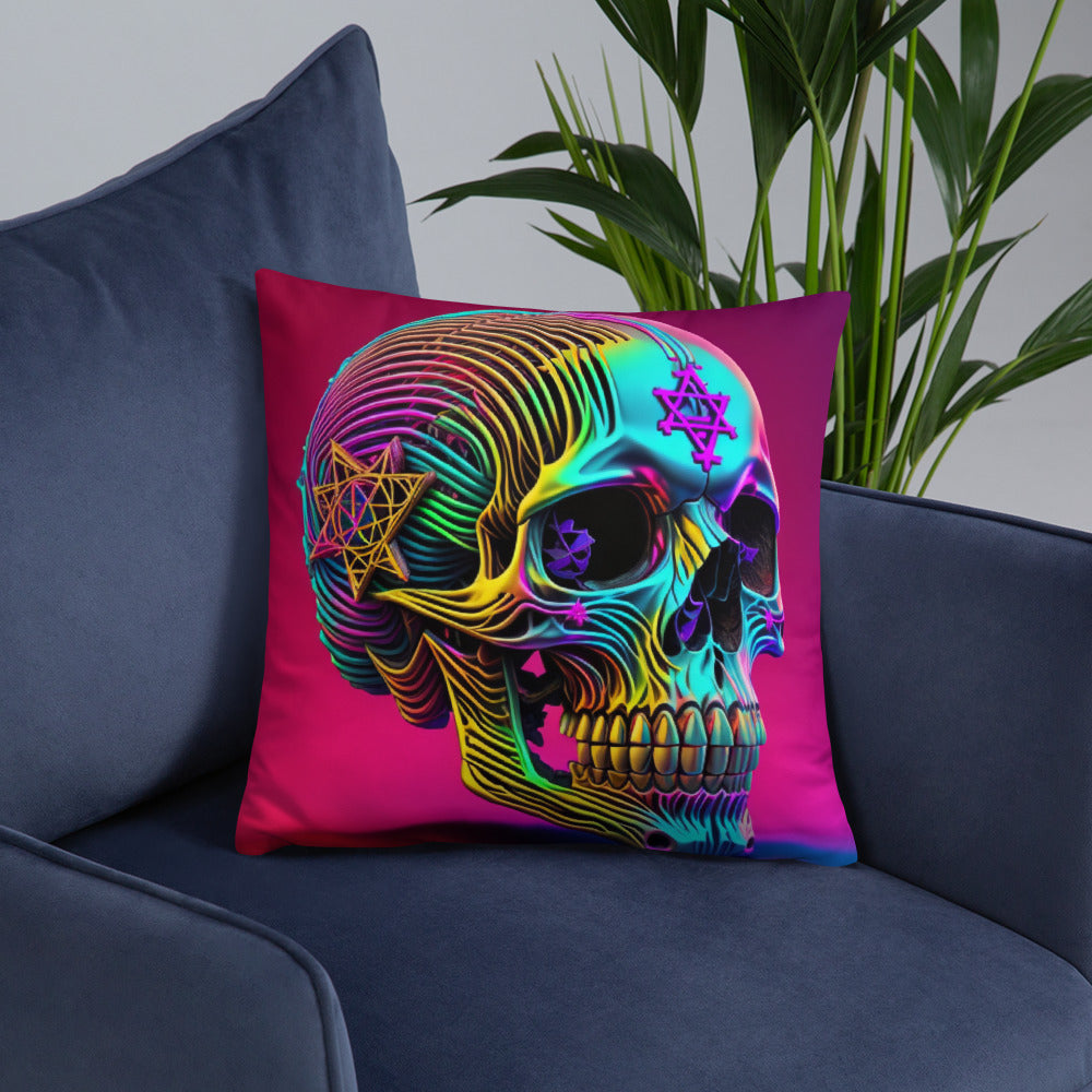 Cromo Skull | Star of David | Pillow Case